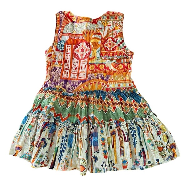 Generation Flo Gorgeous Colourful Cotton Boho Botton Down Hippie Tank Top Medium - Picture 1 of 10